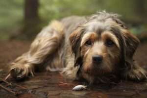 Dead Tick Attached to Dog