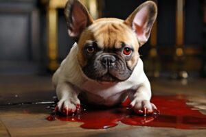 French Bulldog Pooping Blood