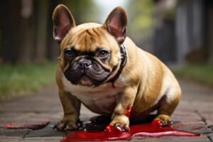 French Bulldog Pooping Blood