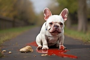 French Bulldog Pooping Blood